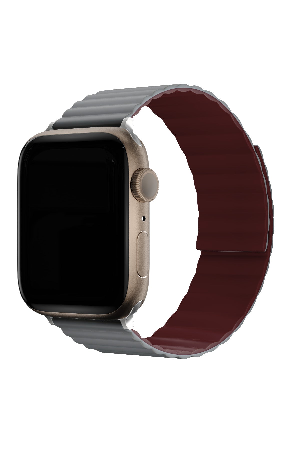 Apple Watch Uyumlu Baklalı Louis Loop Kordon Stone Red  bikordon