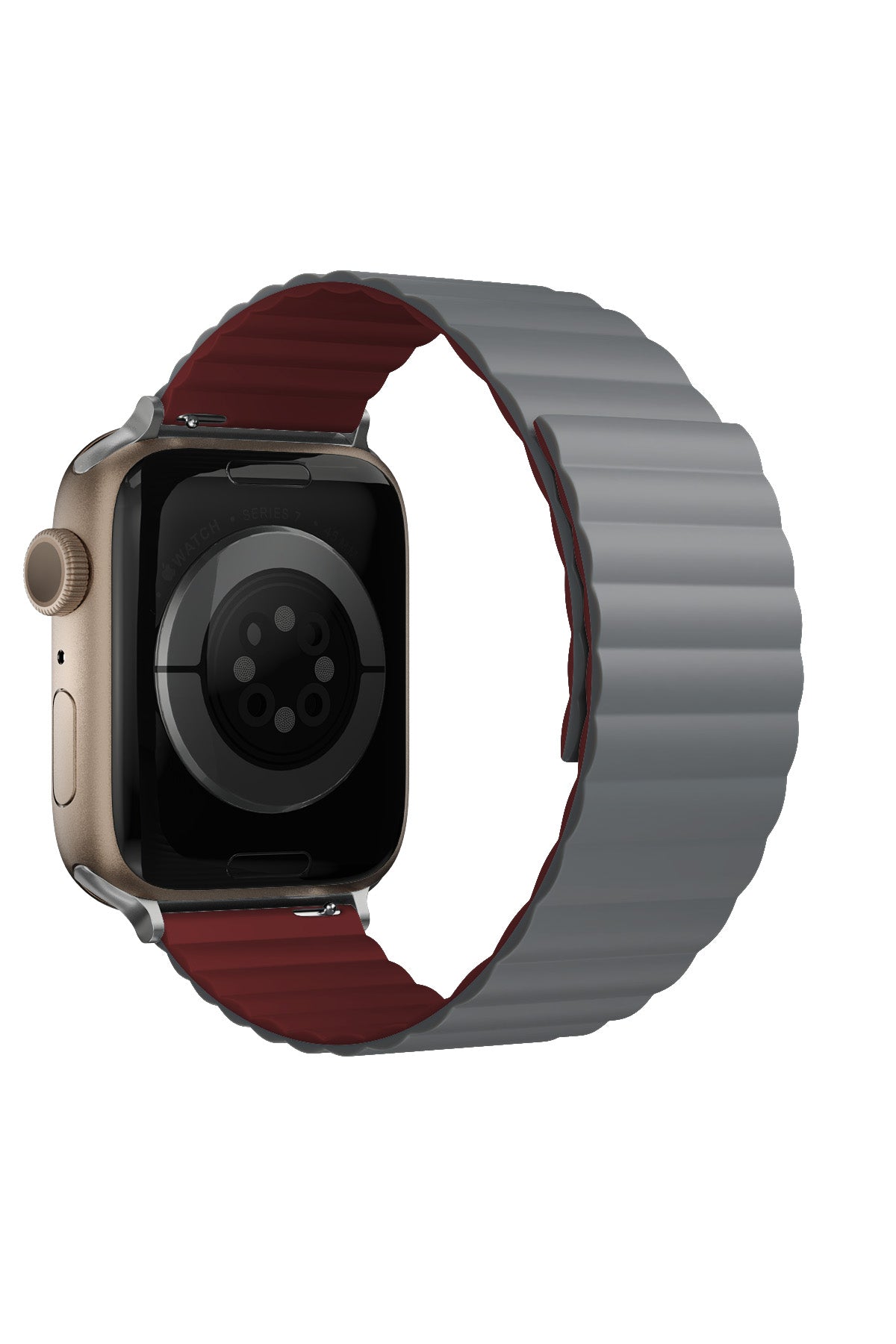Apple Watch Uyumlu Baklalı Louis Loop Kordon Stone Red  bikordon