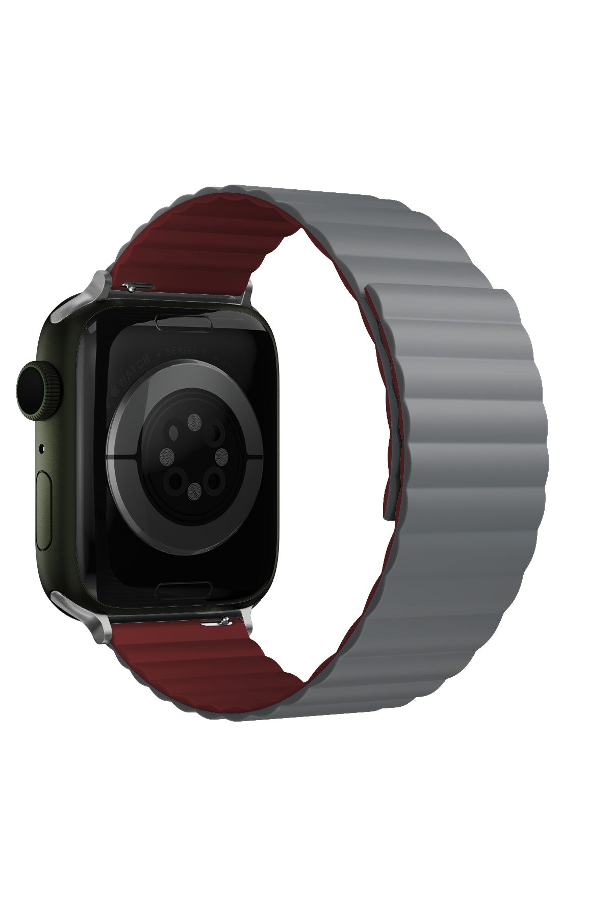Apple Watch Uyumlu Baklalı Louis Loop Kordon Stone Red  bikordon