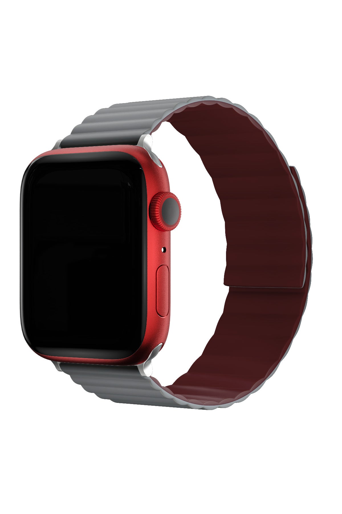 Apple Watch Uyumlu Baklalı Louis Loop Kordon Stone Red  bikordon