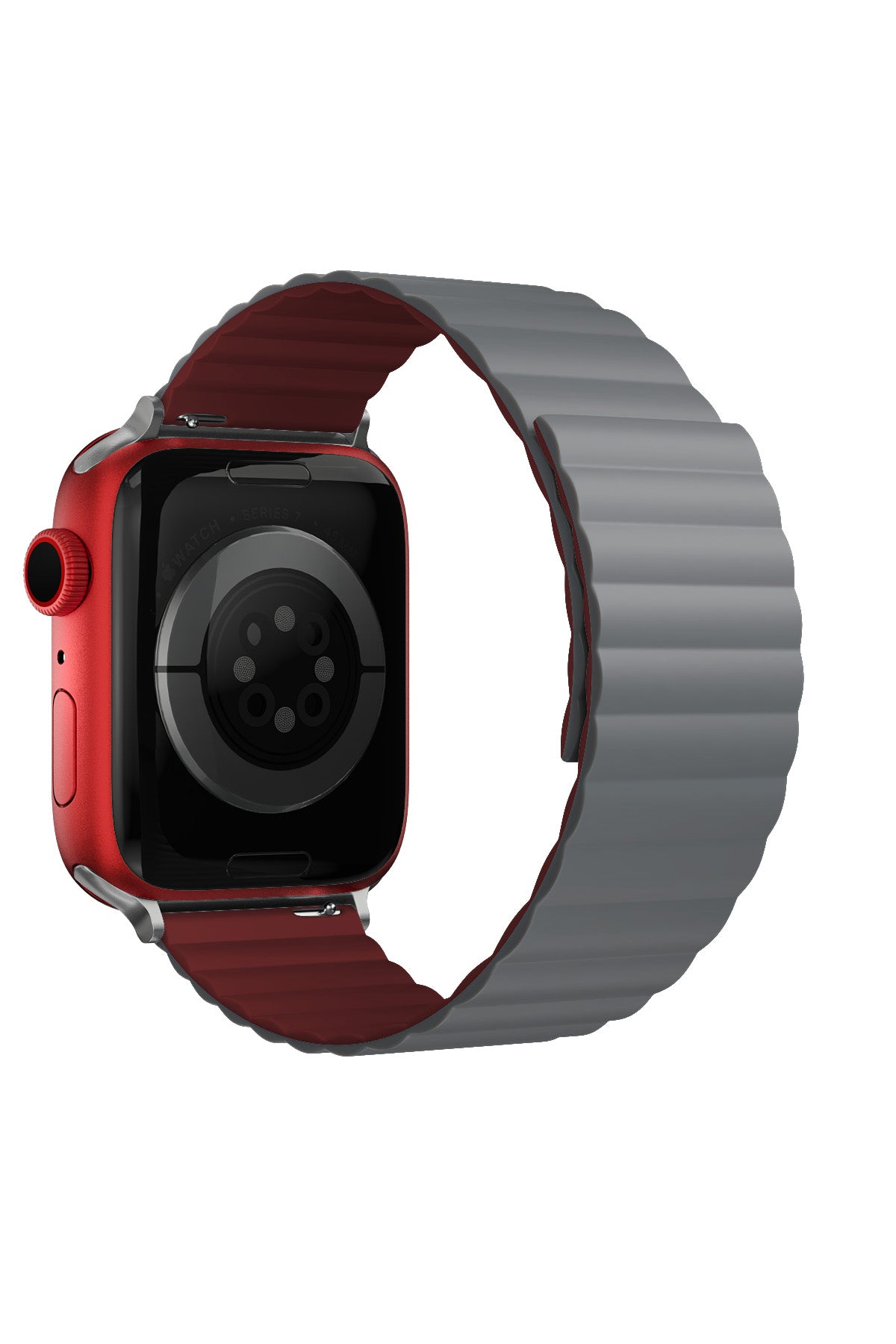 Apple Watch Uyumlu Baklalı Louis Loop Kordon Stone Red  bikordon