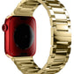 Apple Watch Uyumlu Gloss Loop Çelik Kordon Gold