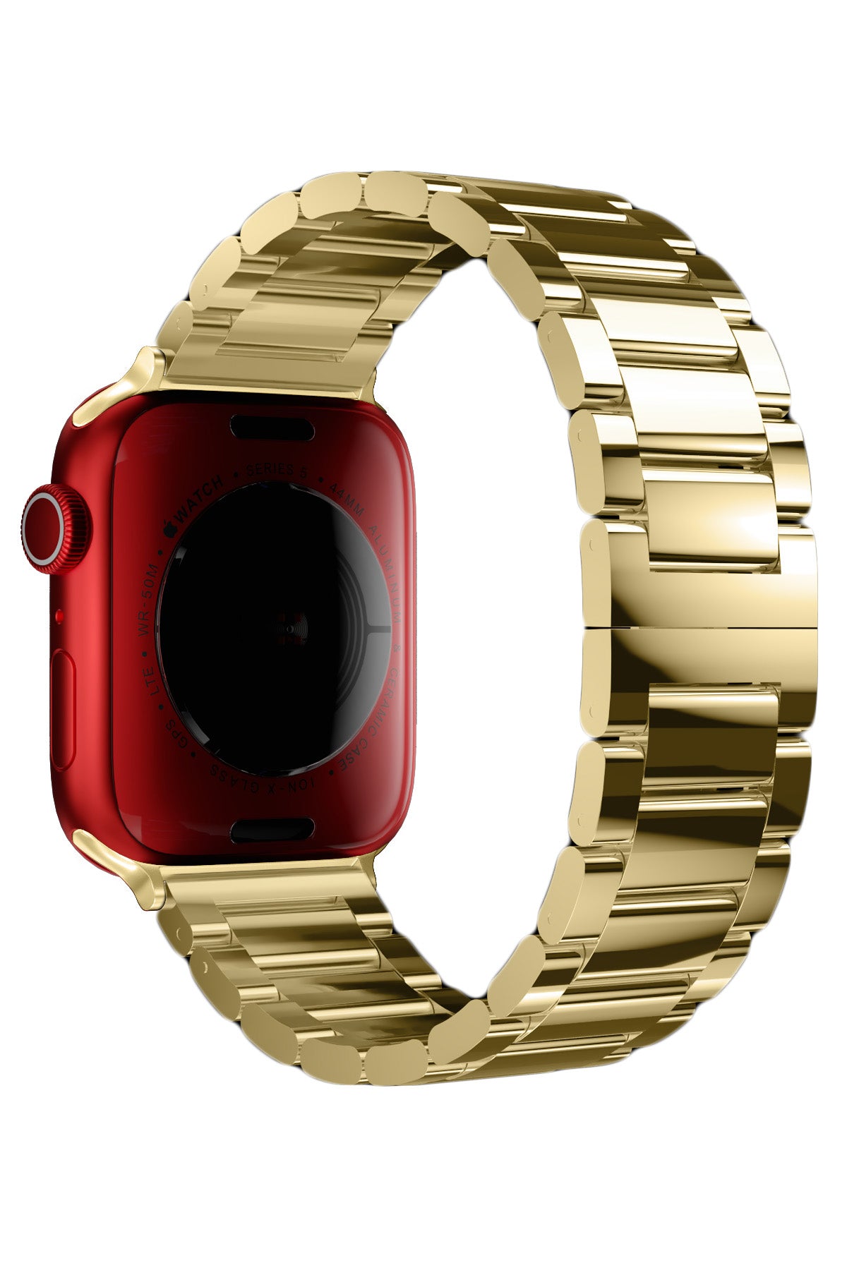 Apple Watch Uyumlu Gloss Loop Çelik Kordon Gold  bikordon