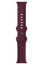 Apple Watch Uyumlu Leoline Silikon Spor Kordon Merlot bikordon