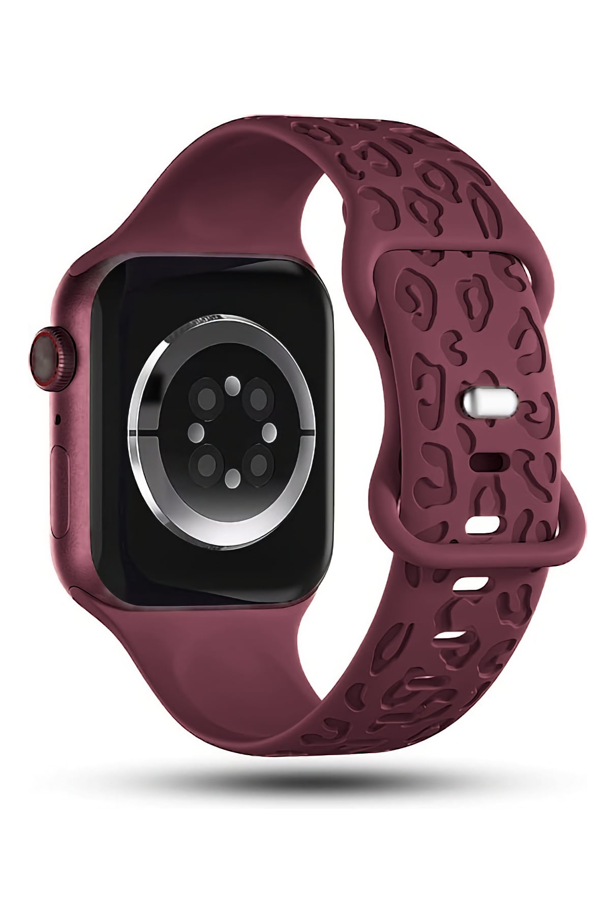 Apple Watch Uyumlu Leoline Silikon Spor Kordon Merlot bikordon