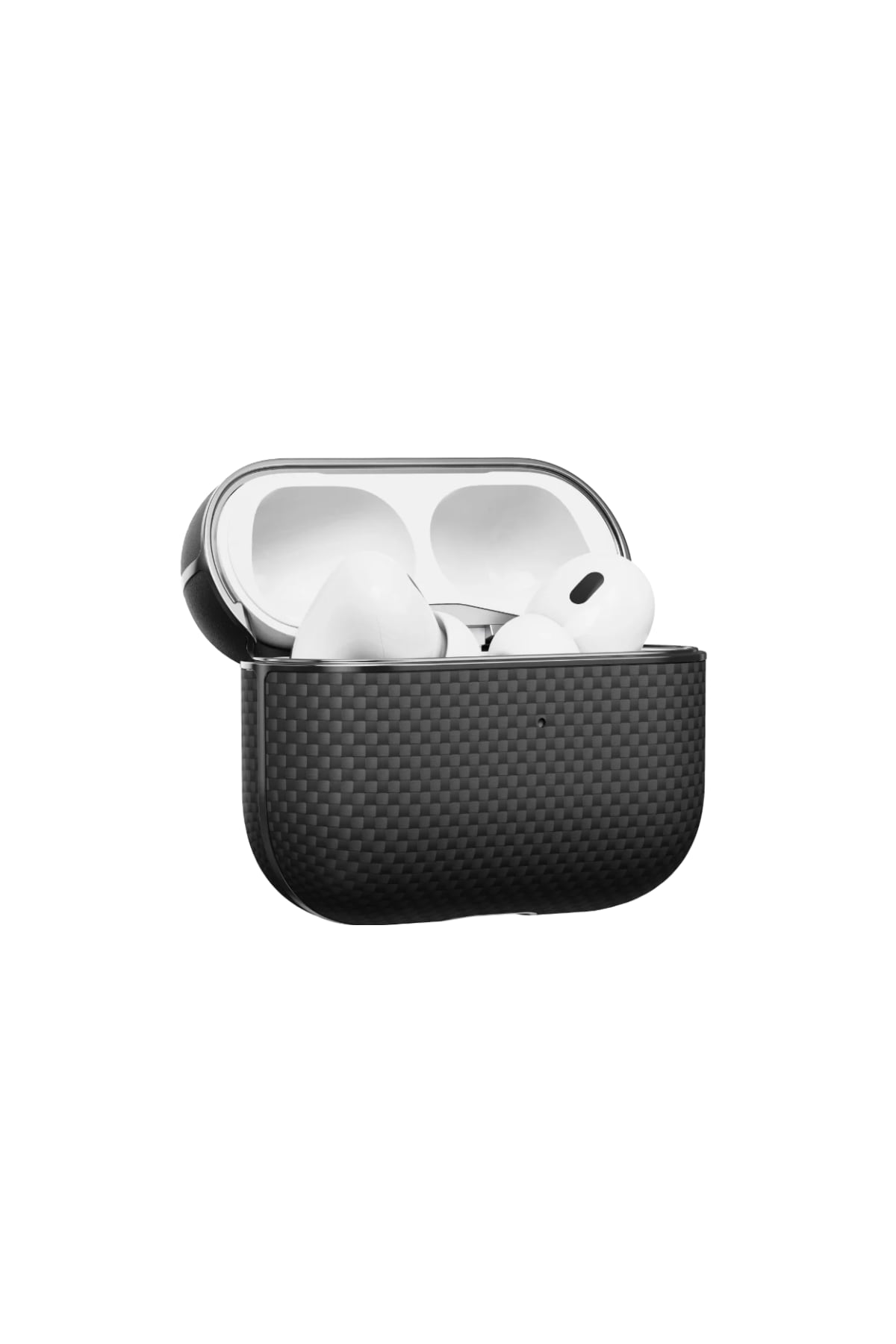 Aramid Fiber MagSafe Uyumlu AirPods Pro 2 Kılıf Black-Gray Twill Pitaka
