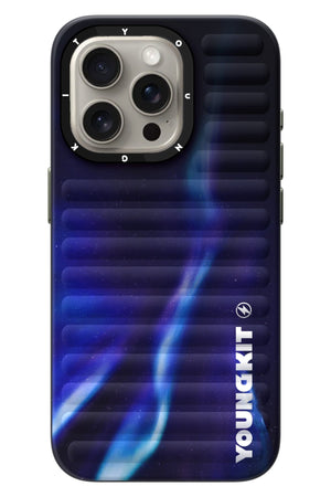 Youngkit Aurora iPhone 15 Pro Uyumlu Kılıf Mavi