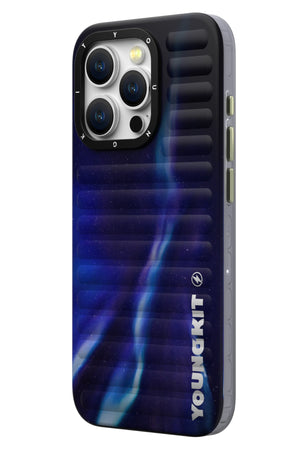 Youngkit Aurora iPhone 15 Pro Uyumlu Kılıf Mavi