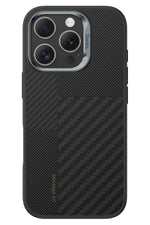 Benks Montage ArmorPro iPhone 16 Pro Max Magsafe Uyumlu Karbon Fiber Kevlar Kılıf Benks