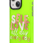 Youngkit Sweet Language Bethany Green Tasarımlı iPhone 15 Plus uyumlu Kılıf Yeşil