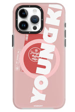 Youngkit Binfen iPhone 15 Pro Magsafe Uyumlu Pembe Kılıf Youngkit