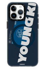 Youngkit Binfen iPhone 15 Pro Max Magsafe Uyumlu Mavi Kılıf Youngkit