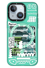 Youngkit Dark Matter iPhone 15 Magsafe Uyumlu Turkuaz Kılıf Youngkit