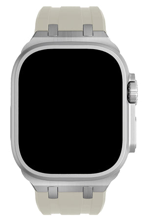 Apple Watch Ultra Uyumlu Royal Loop Rubber Kordon Foggy