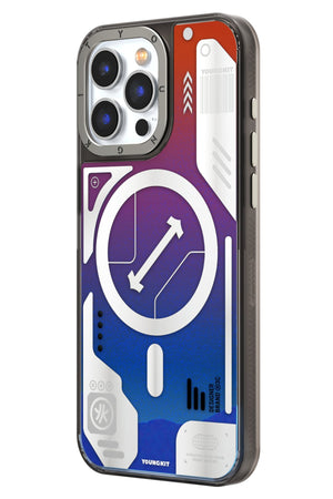 Youngkit Galaxy iPhone 15 Pro Uyumlu Kılıf Mavi