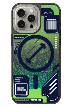 Youngkit Galaxy iPhone 15 Pro Uyumlu Kılıf Yeşil