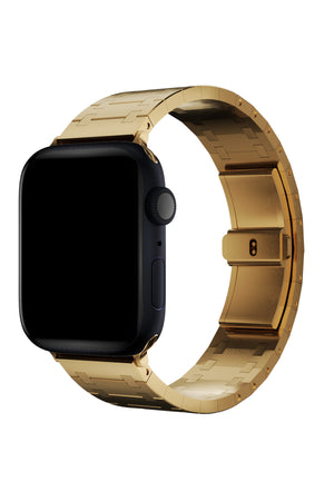 Apple Watch Uyumlu Royal Edition Çelik Kordon Golden