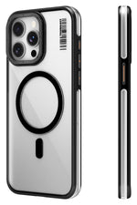 Youngkit Crystal Grid iPhone 14 Pro Magsafe Uyumlu Kılıf Siyah Youngkit