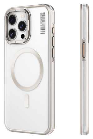 Youngkit Crystal Grid iPhone 14 Pro Magsafe Uyumlu Kılıf Gold