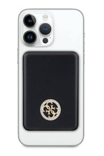 Guess Taşlı 4G Logolu Magsafe Siyah Powerbank 5000mAh Guess