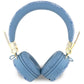 Guess Kulak Üstü Bluetooth 5.3 Kulaklık 4G Desenli Metal Logolu Mavi