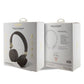 Guess Kulak Üstü Bluetooth 5.3 Kulaklık 4G Desenli Metal Logolu Kahverengi