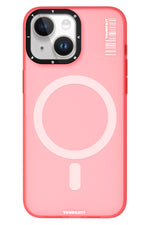 Youngkit Hidden Sand iPhone 15 uyumlu Magsafe Mat Pembe Kılıf Youngkit