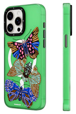 Youngkit Huagu iPhone 14 Pro Magsafe Uyumlu Kılıf Yeşil Youngkit