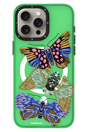 Youngkit Huagu iPhone 15 Pro Magsafe Uyumlu Kılıf Yeşil