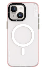 Youngkit Jiansha iPhone 15 Magsafe Buzlu Pembe Kılıf Youngkit