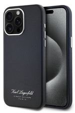 Karl Lagerfeld Hotel iPhone 14 Pro Max Kılıf Siyah Karl Lagerfeld