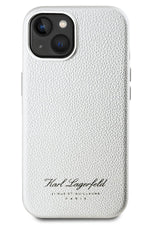 Karl Lagerfeld Hotel iPhone 15 Kılıf Gümüş Gri Karl Lagerfeld