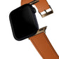 Apple Watch Uyumlu Saffiano Deri Kordon Marmalade
