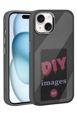 Apple iPhone 14 uyumlu Nfc Resim Yansıtmalı Kılıf Siyah bikordon