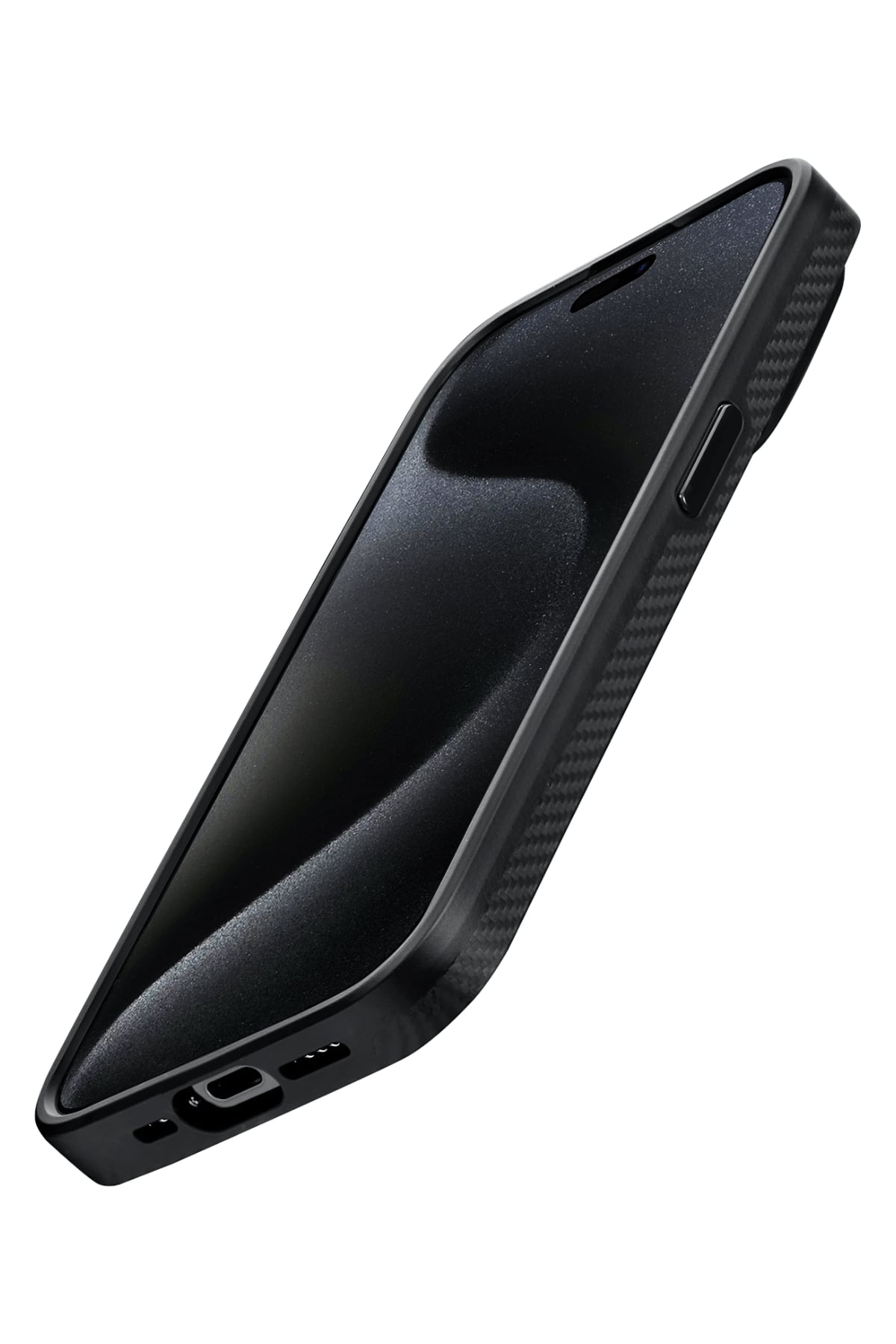 Pitaka Classic Military-Grade iPhone 15 Pro Max MagSafe Uyumlu 600D Aramid Fiber Kılıf Siyah  Pitaka