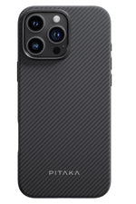 Pitaka Classic Military-Grade iPhone 16 Pro Max MagSafe Uyumlu Aramid Fiber Kılıf Siyah Pitaka