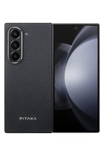 Pitaka Classic Ultra Slim Galaxy Z Fold 6 MagSafe Uyumlu Aramid Fiber Kılıf Siyah Pitaka