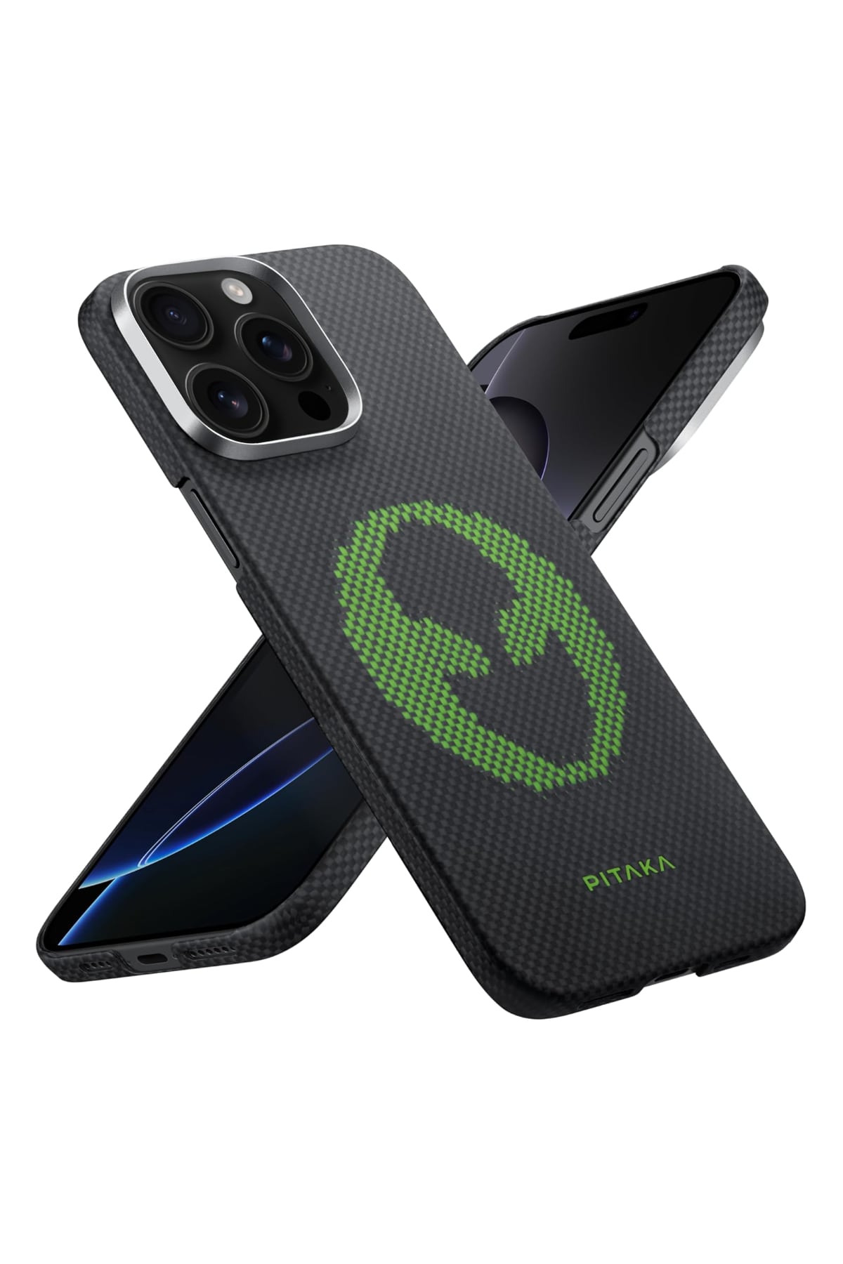 Pitaka Tactile Woven iPhone 15 Pro MagSafe Uyumlu Kılıf Alien Pitaka