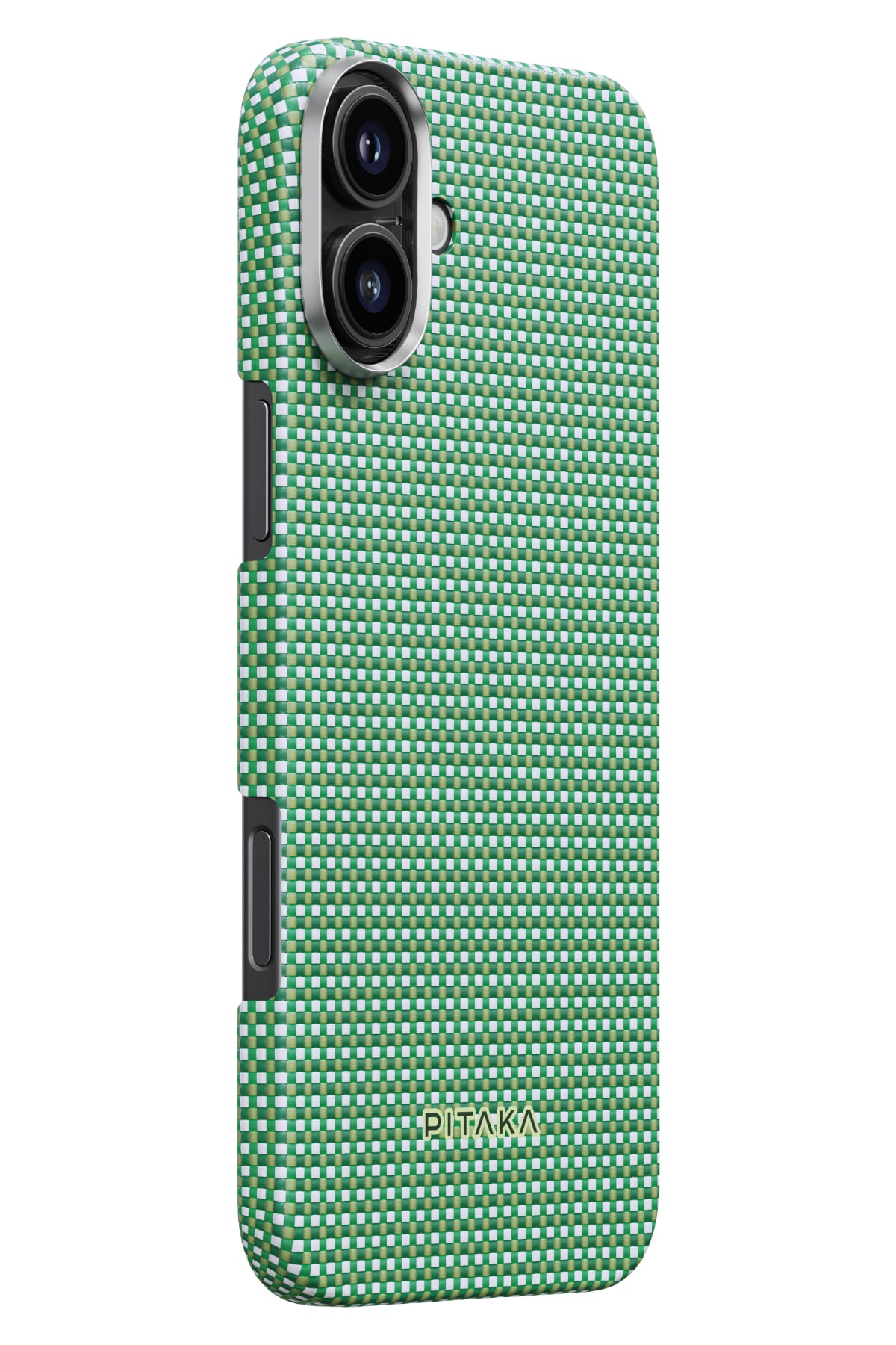 Pitaka Ultra Slim iPhone 16 Plus MagSafe Uyumlu Aramid Fiber Kılıf Forest Green  Pitaka