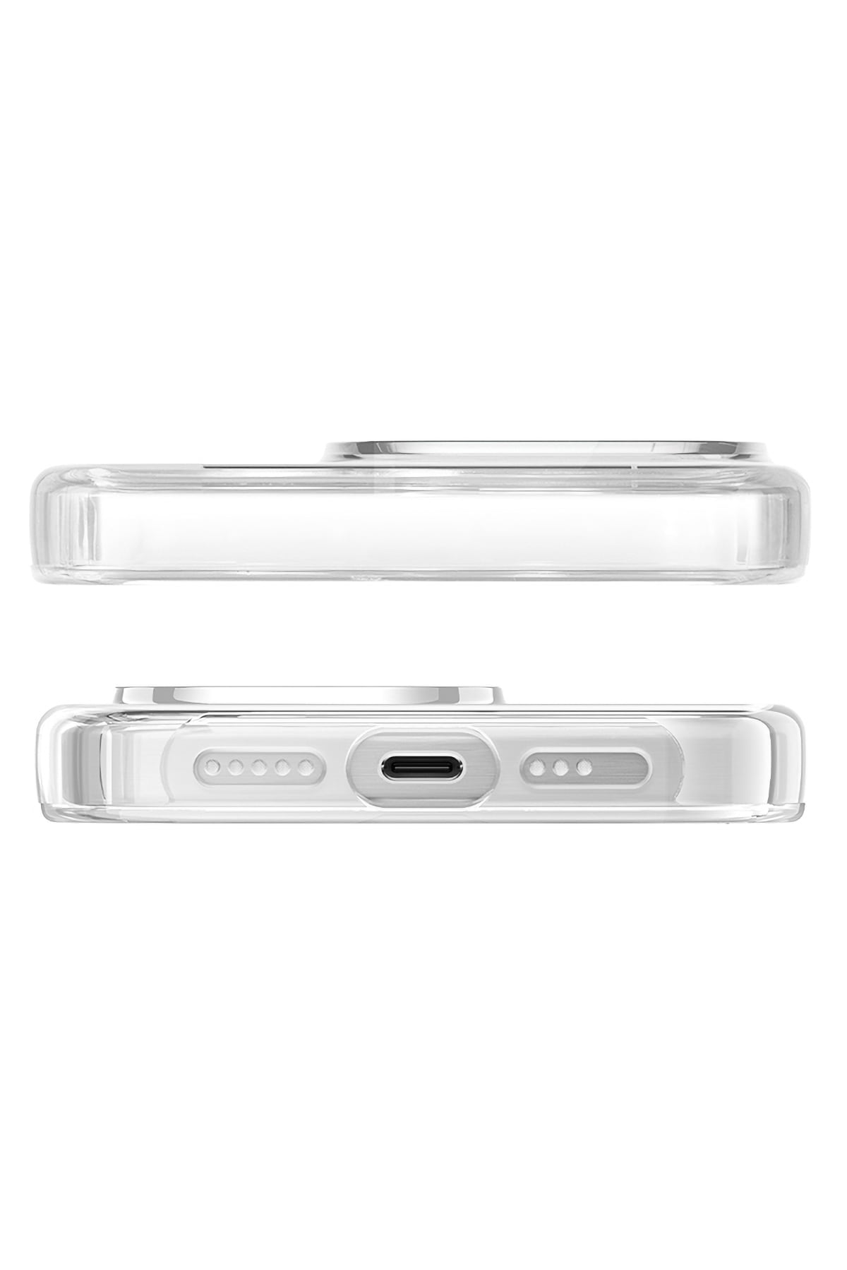 Pynana Dancing Streamer Magsafe Uyumlu iPhone 15 Pro Max Standlı Kılıf Beyaz Pynana