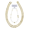 Pynana Free Diamond Pearl Stone Phone Lanyard - Black - Gold