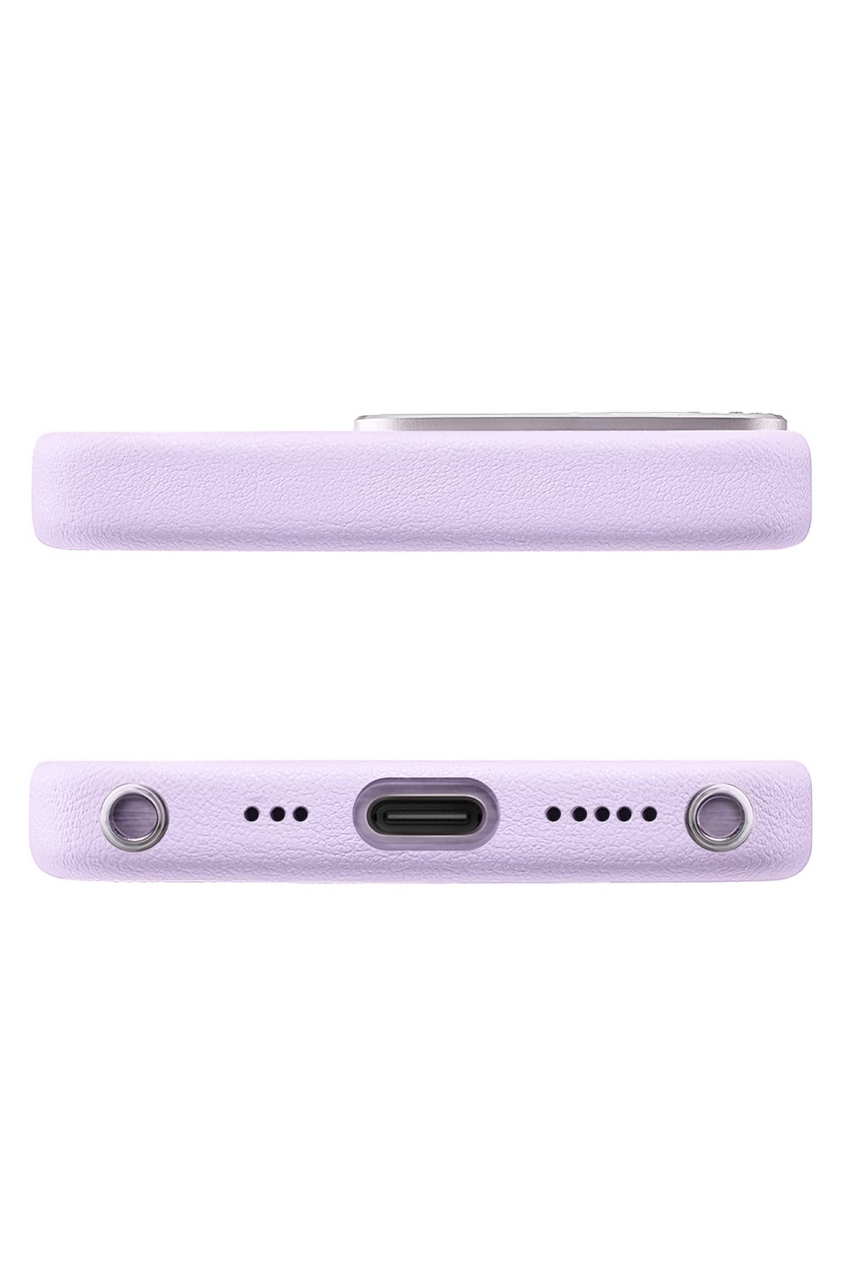 Pynana Starry iPhone 15 Pro Max Deri Kılıf Lila Pynana