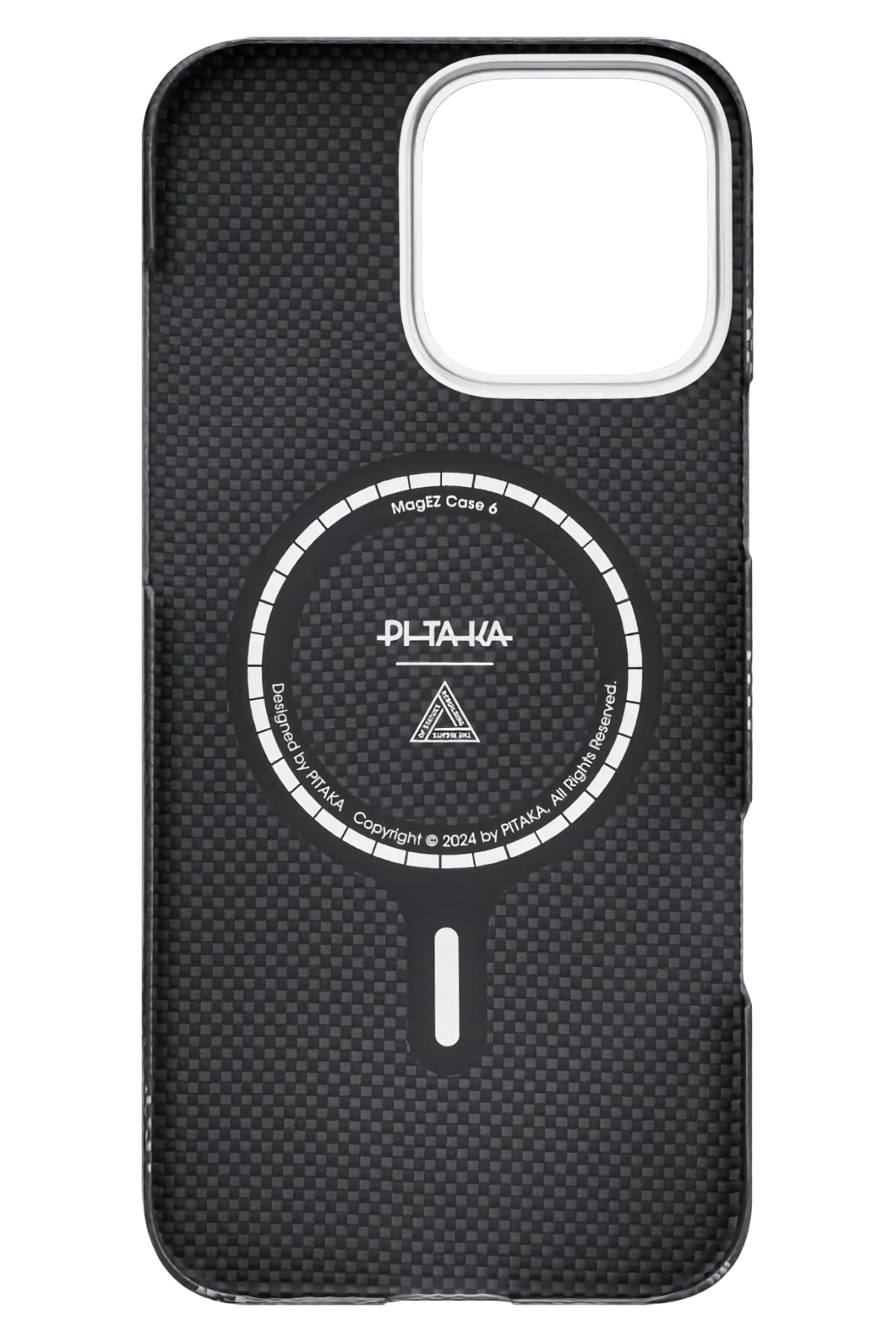 Pitaka Rebuilding iPhone 16 Pro MagSafe Uyumlu Aramid Fiber Kılıf Siyah Pitaka