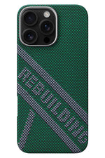 Pitaka Rebuilding iPhone 16 Pro Max MagSafe Uyumlu Aramid Fiber Kılıf Yeşil Pitaka