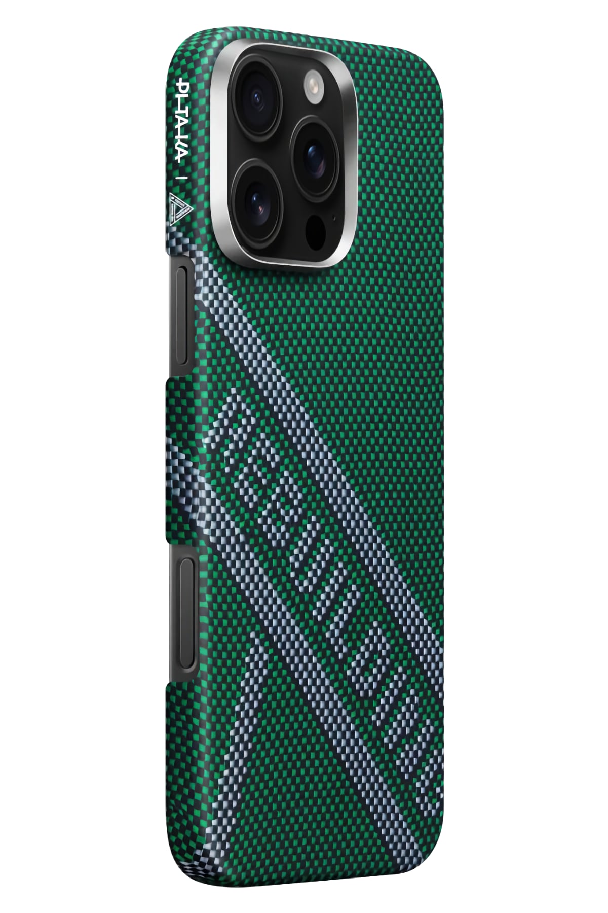 Pitaka Rebuilding iPhone 16 Pro MagSafe Uyumlu Aramid Fiber Kılıf Yeşil Pitaka