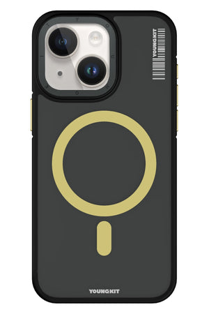 Youngkit Rock Sand Skin iPhone 15 Plus Uyumlu Magsafe Sarı Kılıf