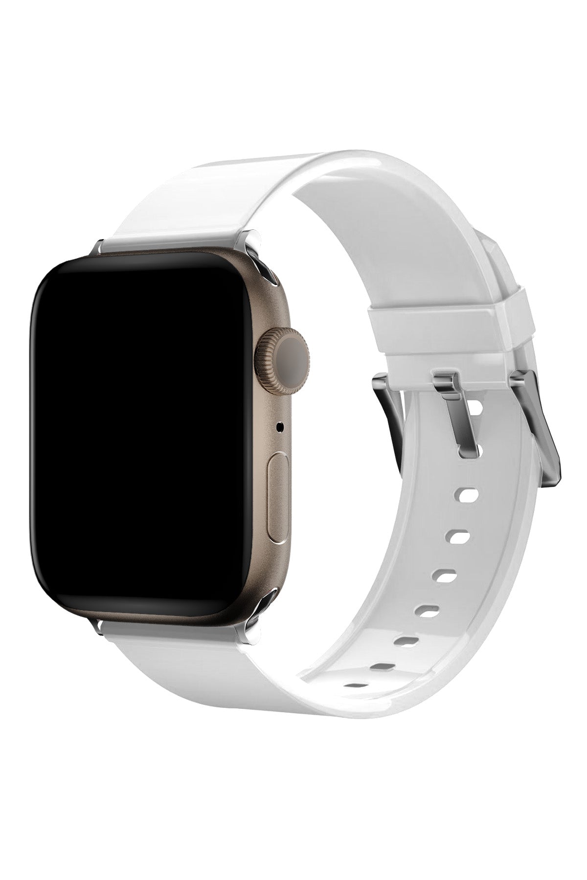 Apple Watch Uyumlu Jina Loop Yumuşak Silikon Kordon Snow  bikordon