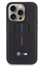 Apple iPhone 15 Pro Max uyumlu BMW Standlı Kılıf Siyah BMW