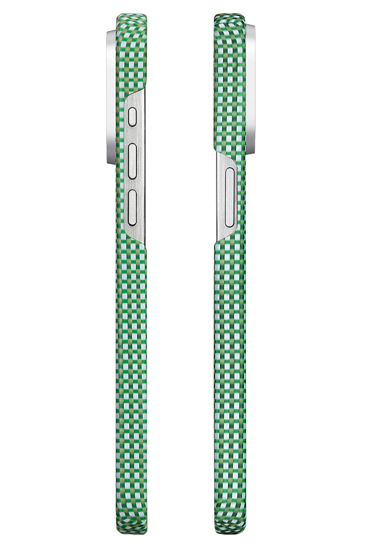 Ultra Slim iPhone 15 Pro Max MagSafe Uyumlu Aramid Fiber Kılıf Forest Green Pitaka