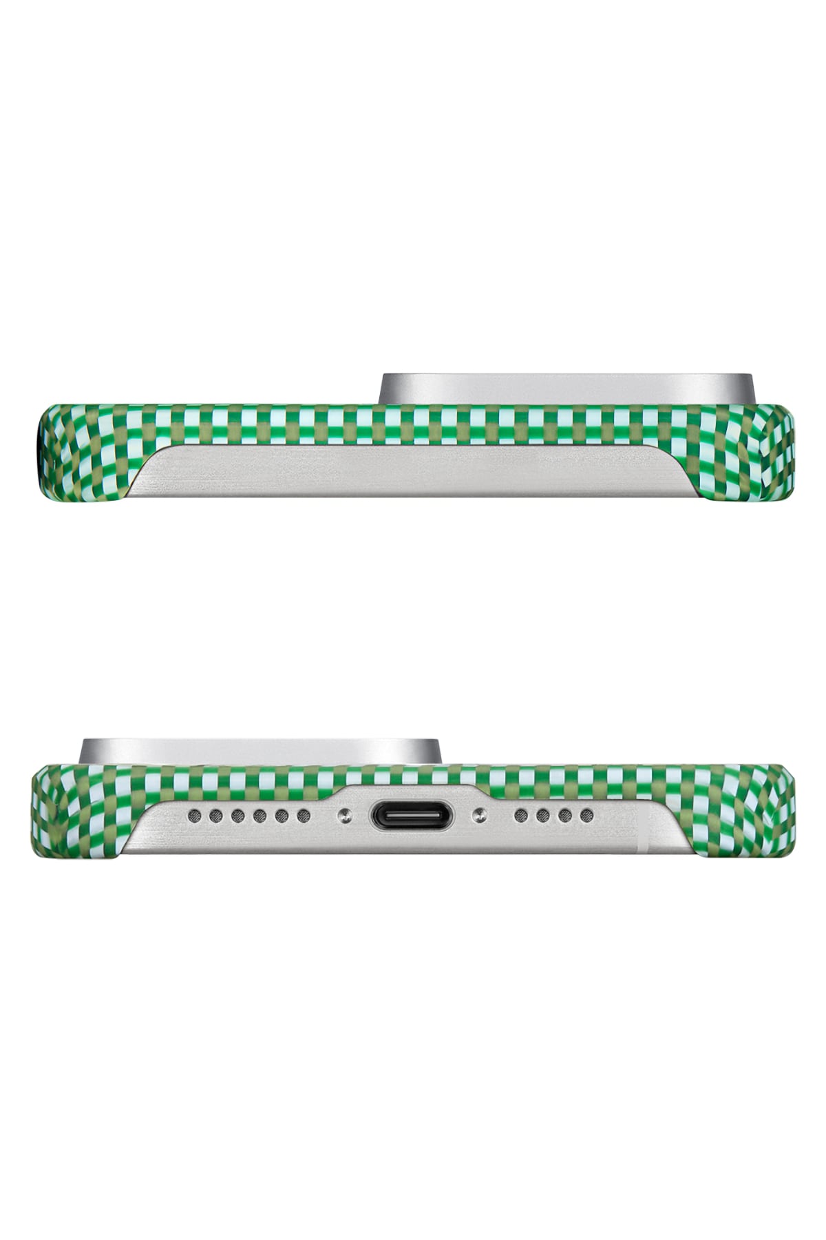 Ultra Slim iPhone 15 Pro Max MagSafe Uyumlu Aramid Fiber Kılıf Forest Green Pitaka